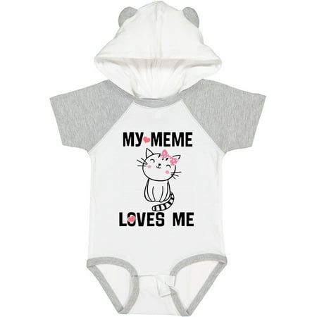 

Inktastic My Meme Loves Me Girls Gift Baby Girl Bodysuit