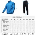 thumbnail image 5 of Men's Tracksutis 2 Piece Full Zip Running Jogging Sweatsuits Set with Drawstiring-Teal，5XL, 5 of 5