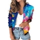 thumbnail image 2 of Sudadera informal de manga larga con capucha y chaquetas para mujer Sudadera holgada de manga larga con cremallera Chaqueta informal de béisbol de punto grueso Chaqueta de poliéster para mujer, 2 of 7
