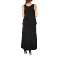 thumbnail image 2 of 24seven Comfort Apparel Plus Size Sleeveless Tank Maxi Dress with Pockets, 2 of 4