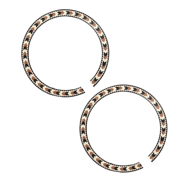 Etiqueta Engomada Madera Etiqueta Soundhole 2pcs Reemplazo Acústico Guitarra Sunnimix Adhesivo de calcomanía para el pozo de sonido