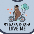 thumbnail image 4 of Inktastic My Nana Papa Love Me Grandchild Boys Baby Bib, 4 of 4