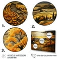 thumbnail image 3 of Designart "Harvest Pastoral Farm Golden wall decor III" Landscapes Canvas Art Print, 3 of 5