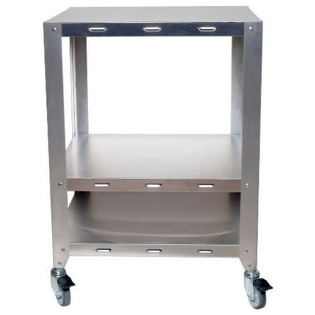 Cadco OV-HDS 2-Oven Heavy-Duty Stand with Wheels for Half or Quarter Size Cadco Ovens, Stainless