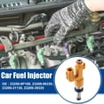 thumbnail image 2 of Boquilla de inyector de combustible Unique Bargains para Toyota Avalon XSE 6 Uds naranja, 2 of 7