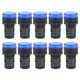 thumbnail image 1 of Uadme Indicador LED - 10 Piezas Luz de señal LED Azul AD16‑22DS Indicador LED de Alto Brillo para Equipo(AC220V), 1 of 14