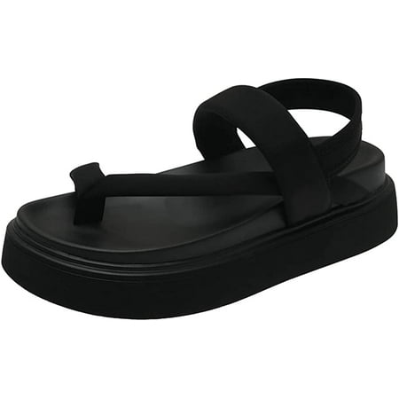 

DabuLiu Women s Wedge Sandals Platform Crisscross Flat Sandals Summer Beach Shoes Open Toe Ankle Strap Wedge Sandal