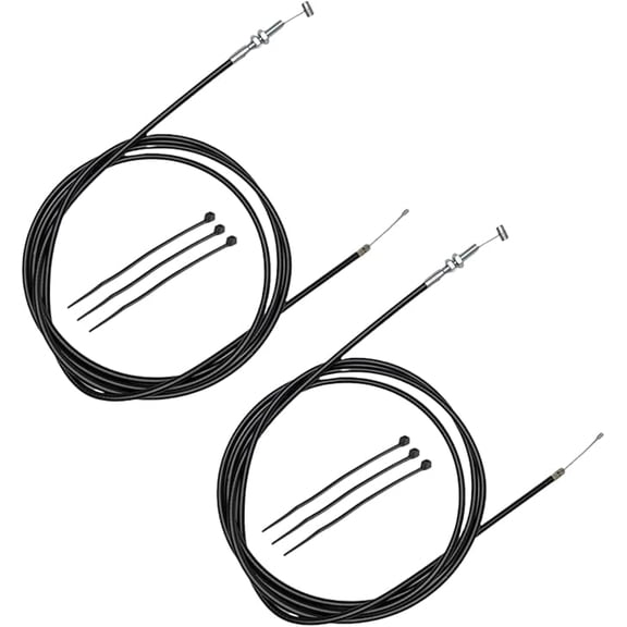 75" inch Universal Heavy Duty Straight Throttle Cable for 90cc 110cc 125cc Gas Scooter Go Kart Kandi GKA Black Widow Mini Bike Dirt Bike Dune Buggy Yerf Dog L5C00049FM5020500 - Pack of 2