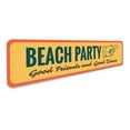 thumbnail image 3 of Beach Party Directional Novelty Decor, Metal Wall Sign - 4x18 Inches, 3 of 4