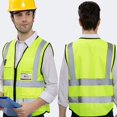 thumbnail image 3 of ZOUBAOQ Comfortable And Adjustable Polyester Safety Vest For Workers In High - Risk Environments - XL, XXL, XXXL, 3 of 8