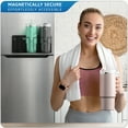 thumbnail image 5 of Sorbus Magnetic Cup Holder Organizer– 3-Cup Water Bottle & Tumbler Rack for Fridge, Wall, or Oven – Adjustable Mount with Adhesive or Screws – Black, 5 of 10