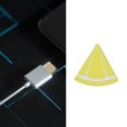 thumbnail image 4 of BIMZUC Protector de Cable de Datos USB de PVC Forma de Fruta Suave y Duradero Accesorio Portátil para Teléfono Inteligente Color Amarillo (4.00 cm / 1.57 inches), 4 of 9
