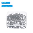 thumbnail image 4 of Uxcell 50 Pieces Metal Paper Clip Drop-Shaped with Box 1 Inch Black for Crafts Organize Office Home, 4 of 5