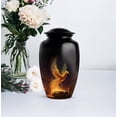 thumbnail image 5 of Phoenix Small Keepsake Urns For Adult Male - Large Urns For Human Ashes Adult Female, 1 Large 4 Small - Combo Burial Urn For Ashes For Women - Black Cremation Urn For Mom & Dad - 10 & 3 Inch, 5 of 7