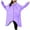 Purple, variant on Giftesty Womens Homewear Clothing Women's Fashion Casual Solid Color Long Sleeve Robes