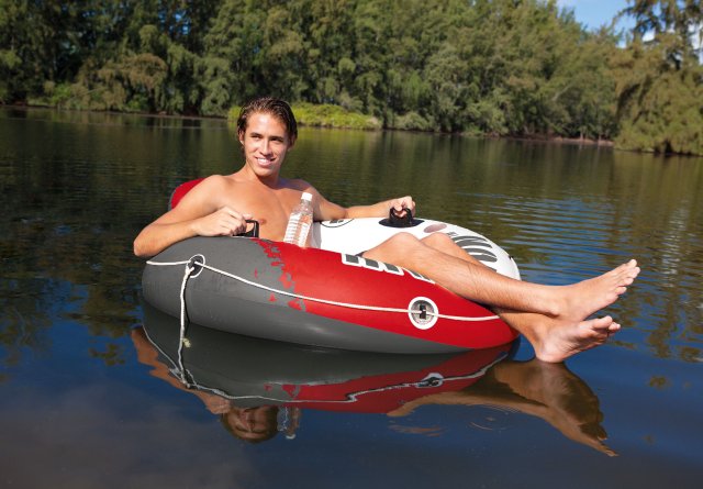 Intex Adult Round Inflatable Red River Run I Lake, River and  Pool Tube - image 5 of 5
