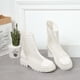 thumbnail image 5 of Amzcrzy Zapatos de mujer,Zapatos de mujer,Zapatillas de mujer, Botines de malla de verano para mujer, sandalias con cremallera trasera y suela de malla gruesa de 5 cm Sandalias Mujer Zapatillas De Ca, 5 of 9