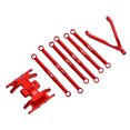 thumbnail image 3 of For SCX24 Pull Rod Kit, Vivid Color 1/24 Aluminium Alloy 6Pcs For SCX24 Tie Rod Kit  For SCX24 Red, 3 of 8