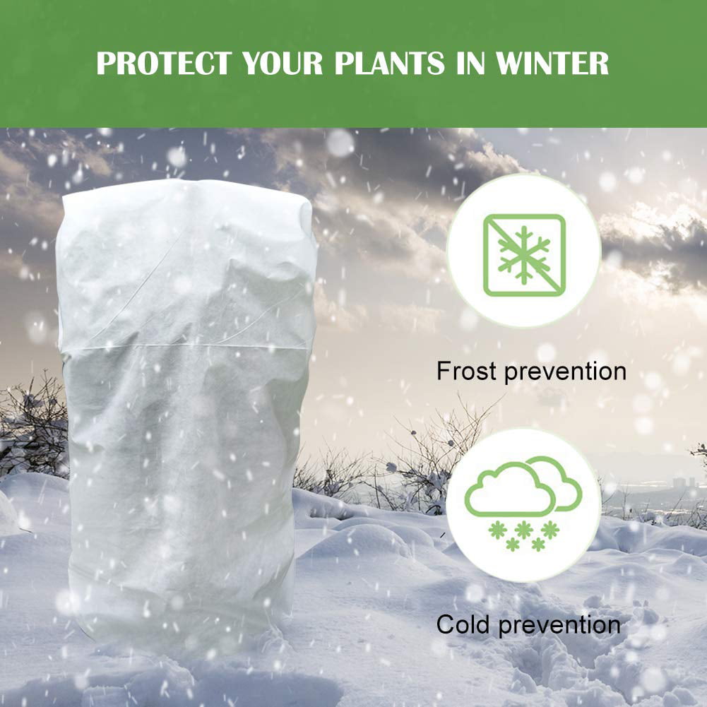 Length 2.3 x Width 2.3 x Height 2 OriginA Warm Plant Cover Winter Protection Bag Shade Cloth and Insect Barrier Bag Shrub Jacket for Season Extension&Frost Protection 0.95oz/sq.yd