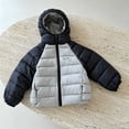 thumbnail image 4 of Zynoxe Puffer Jackets for Girls Winter Color Block Windproof Zip Up Long Sleeve Hoodies Casual Warm Quilted Padded Coat with Pockets, 4 of 7