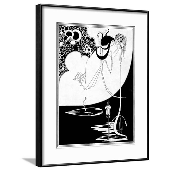 The Climax, Illustration from Salome by Oscar Wilde, 1893, Figurative Framed Art Print Wall Art by Aubrey Beardsley Sold by Art.Com