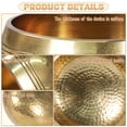 thumbnail image 4 of Dsseng [Handcrafted Golden-copper Singing Bowl] 6.69 Inches Handcrafted Golden-copper Tibetan Singing Bowl Set | Large Singing Bowl Including Washer And Faux Leather Percussion Stick | Ne, 4 of 7