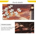 thumbnail image 2 of Coolnut Sunset Lighthouse 1000 Piece Large Jigsaw Puzzle for Adults - Game Interesting Toys - Hand Made Puzzles Personalized Gift（513）, 2 of 7