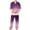 Mens Pajamas Purple, variant on Men 2 Piece Pajamas Sets Long Sleeve Shirts and Pants Pajama Outfits Lightweight Gradient Printed Sleepwear Loungewear Set with Pocket