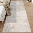 thumbnail image 2 of Hallway 3x8 Washable Runner Rug: Abstract Stain Resistant Entryway Kitchen Area Rugs Farmhouse Soft Bathroom Bedroom Print Floor Mat Thin Non-slip Indoor Carpet For Living Room Laudry(3x8 Beige/cream, 2 of 8
