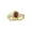 Garnet, variant on Rings for Women 14K Gold Plated Silver Swirl Z Ring 7X5MM Oval Gemstone & Diamond Rings January Garnet Jewelry Size 6