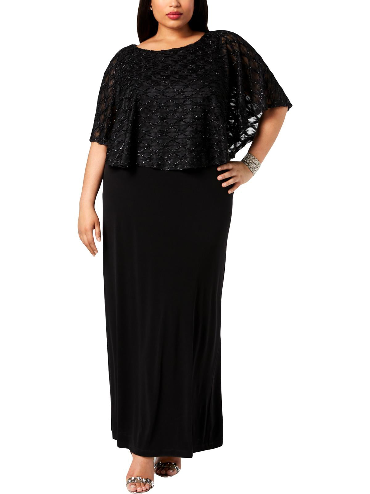Connected Apparel - Connected Apparel Womens Plus Glitter Formal ...