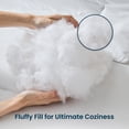 thumbnail image 3 of Sleep Zone 85gsm Luxury Plush Solid Microfiber Comforter Set, All Season Ultra Soft Bedding, Full White, 3 of 10