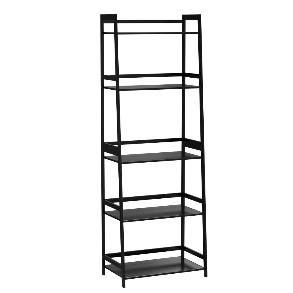 WTZ Modern Bookshelf Ladder Shelf 5 Tier Bookcase for Bedroom, Living