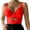 181#Red, variant on Women's Workout Sports Bras Fitness Padded Backless Yoga Crop Tank Top Twist Back Cami