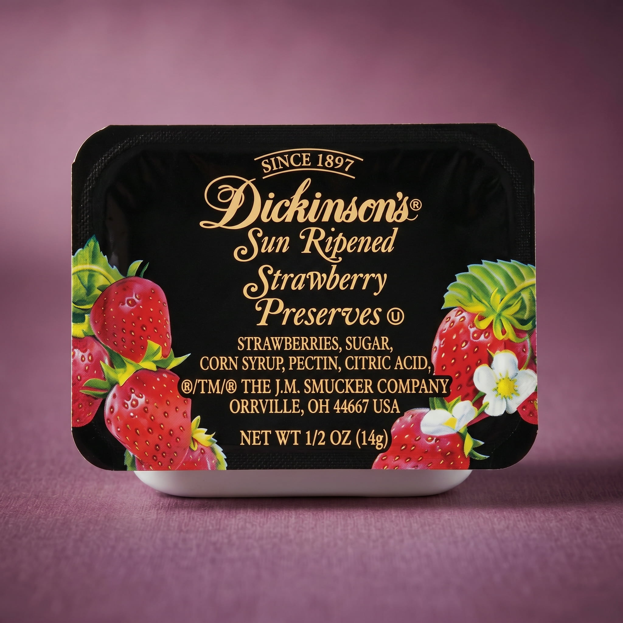 Dickinson's Variety Pack Includes Jam, Marmalade, & Preserves | 4 Unique Flavors | 80 Count