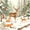 White Tan 02, variant on Manfei Dreamy Elk Fox Twin Sheets, Winter Holiday Wildlife Bedding, Cream Sage, 3 Pieces, 1 Flat Sheet, 1 Fitted Sheet and 1 Pillowcase