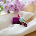 thumbnail image 2 of Samriddhi Creations Sterling Silver Natural Ruby Moissanite Statement Ring, Minimalist Jewelry, Gift For Wife, 2 of 4