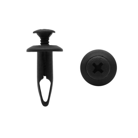 - Father' s Day Gift l 20pcs Black Under Engine Splash Guard Trim Fastener Clip Bumper Push Rivets 6mm