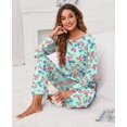 thumbnail image 5 of Pyjama à Manches Longues pour Femmes Col Rond Doux, 5 of 5