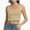Nude, variant on Women's Square Neck Sleeveless Crop Top - Strappy Tank for Workout & Casual
