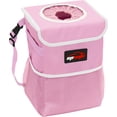 thumbnail image 1 of Bote de basura para coche eAuto impermeable con tapa y almacenamiento, color rosa, 1 of 5
