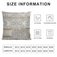 thumbnail image 5 of YINGXI Throw Pillow Covers Beige White Decorative Pillow Covers for Couch, Style Pillow Case for Couch Sofa Bed 18x18in, 5 of 5