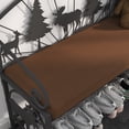 thumbnail image 3 of Industrial Shoe Rack Bench for Entryway, Rustic Upholstered Storage Bench with Shelves, Space-Saving for Small Spaces, 3 of 9