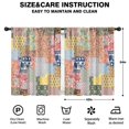thumbnail image 2 of Blackout Kids Curtains,Pioneer Flower Childrens Insulated Curtains Set Of 2,Bedroom Essentials,Toddler Room Decor 42x54in(106x137cm), 2 of 4