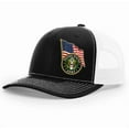 thumbnail image 2 of U.S. Army American Flag Hat, Gray and Black Mesh Back Snapback, Military Pride Cap, Memorial Day and Fourth of July Apparel, Gift for Active Duty and Retired Soldiers, 2 of 4