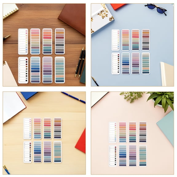 8 Colorful Book Tabs for Student Annotating and Organizing Notes, Sticky Page Markers for School and Study