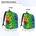 thumbnail image 4 of Daiia Multicolored Butterflies Vintage Canvas Backpack for Men and Women ,Hiking Backpack,Travel Laptop Bag for School,Large Capacity Backpack, 4 of 8