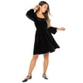 thumbnail image 2 of Celebrity Pink Women's Sweetheart Velvet Dress, Sizes XS-XXXL, 2 of 5
