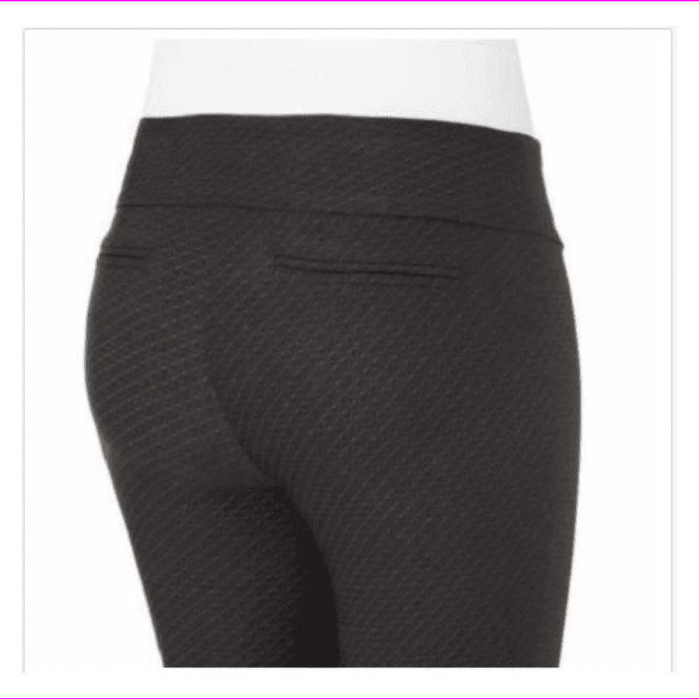 Hilary Radley Ladies' Pullon Pant 6/Black Texture