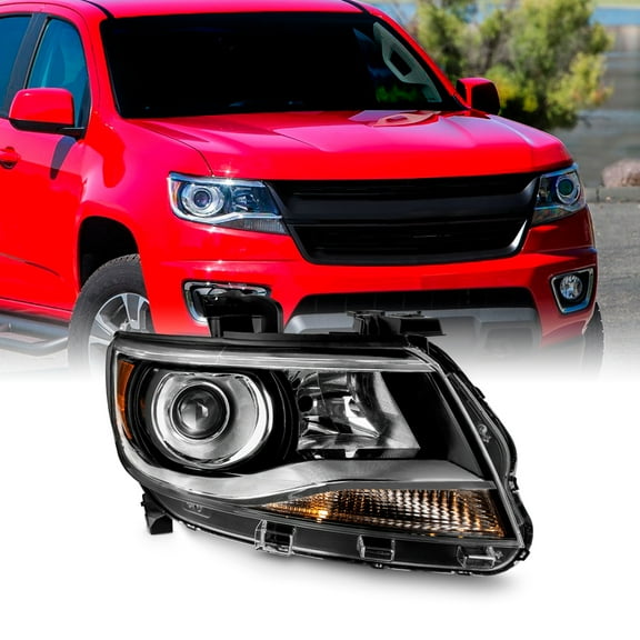AKKON - Fit 2015 2016 2017 2018 2019 2020 2021 2022 Chevy Colorado Projector Headlight w/Halogen Type Factory Style Passenger Side